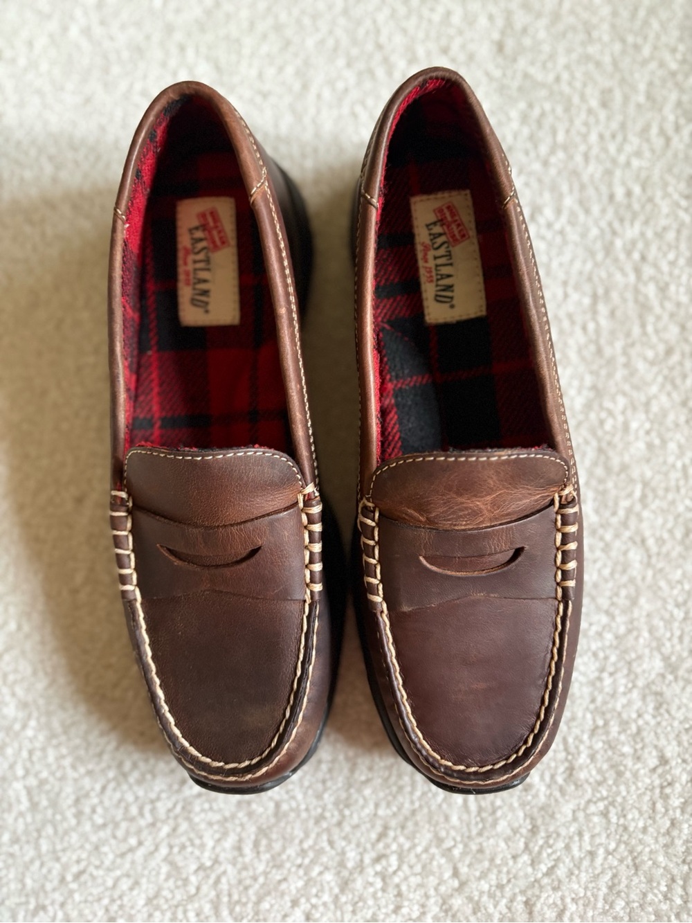 NWT Eastland Women’s Brown Leather Loafers Size 8M